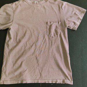 Lark & Wolff striped mock neck